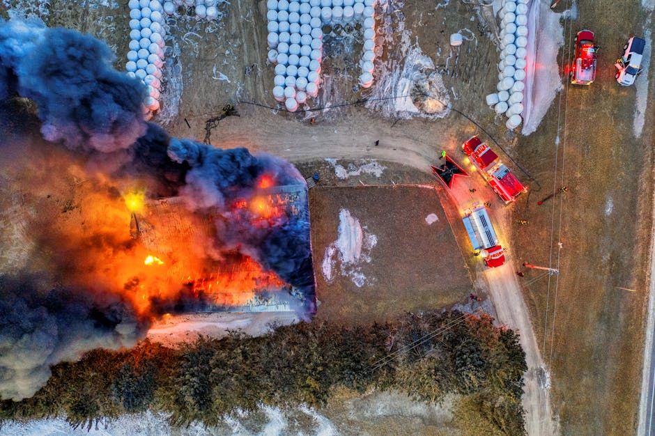 Fire Destroys Barn at Ashton Family Farm Just West of Ottawa
